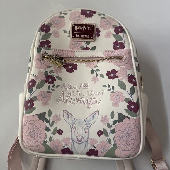 Loungefly Harry Potter After All This Time Always Deer Mini Backpack Embroidered - Picture 2 of 14